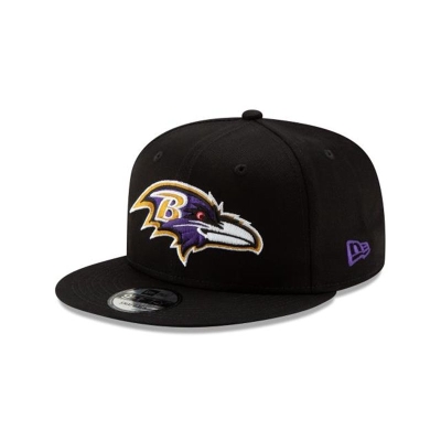 Black Baltimore Ravens Hat - New Era NFL 9FIFTY Snapback Caps USA1089467